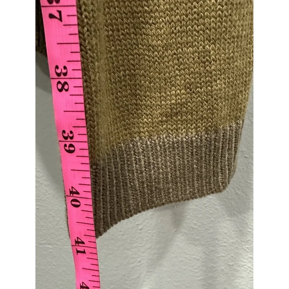 See and Be Seen Cardigan Sweater Womens Size M Brown Shades Long Sleeve Pockets - Picture 5 of 9